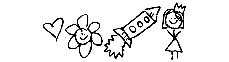 Pea Fruit Salad Doodles  Free Fonts Download
