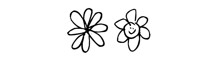 Pea Fruit Salad Doodles  Free Fonts Download