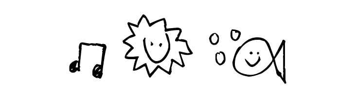 Pea Fruit Salad Doodles  Free Fonts Download