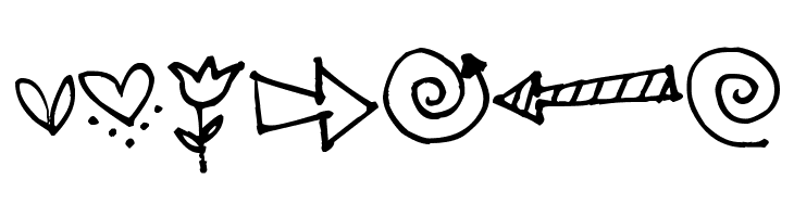 Pea Jillybean's Doodles  Free Fonts Download