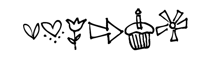 Pea Jillybean's Doodles  Free Fonts Download