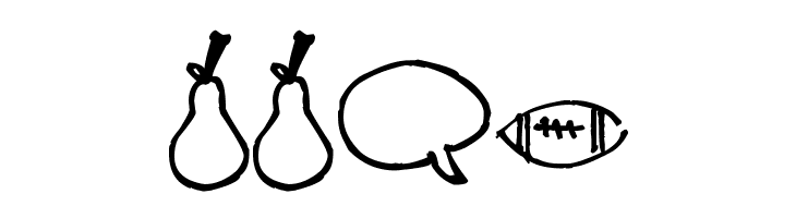 Pea Jillybean's Doodles  Free Fonts Download