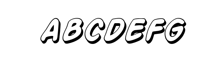 SF Action Man Shaded Italic  Free Fonts Download