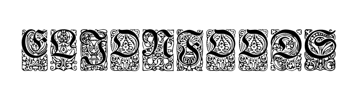 Unger-FrakturZierbuchstaben  Free Fonts Download