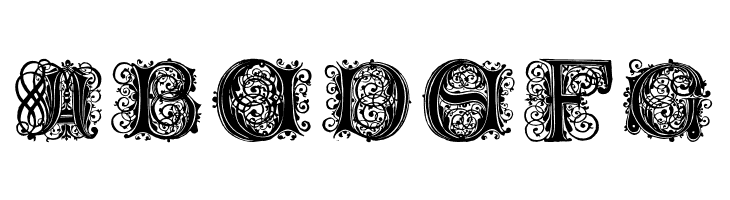 PaulusFranckInitialen  Free Fonts Download