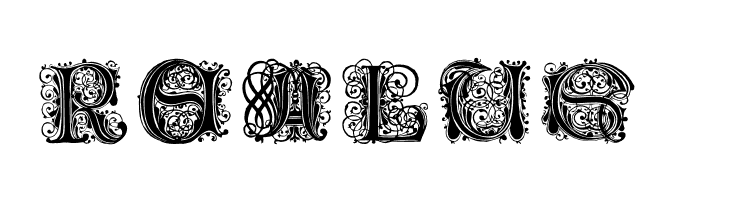 PaulusFranckInitialen  Free Fonts Download