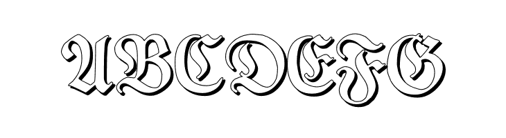 TypographerFrakturShadow  Free Fonts Download
