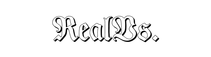 TypographerFrakturShadow  Free Fonts Download