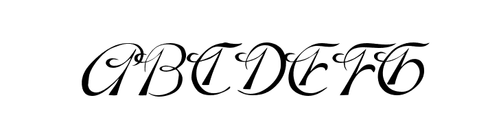 ABCDEFG Dobkin Script Font