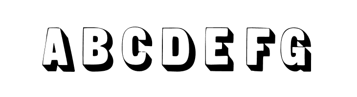 SansSerifShaded  Free Fonts Download