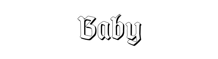 TypographerGotischSchatten  Free Fonts Download