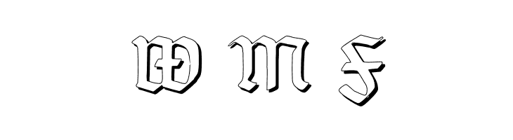 TypographerGotischSchatten  Free Fonts Download