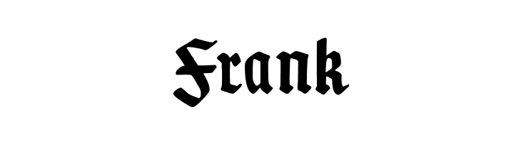 Frank TypographerGotischA-Bold Font