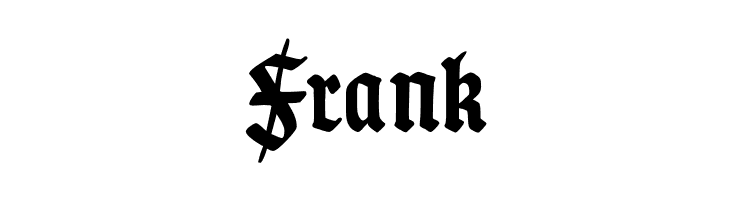 Frank TypographerGotischSchmuck-Bold Font