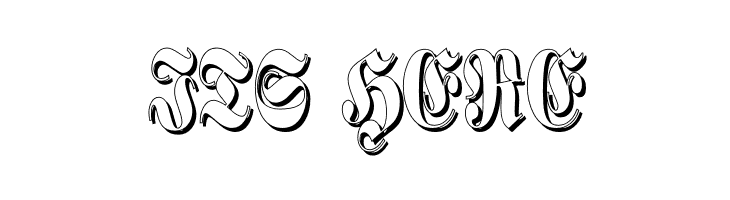 SchmalfetteFrakturSchattiert  Free Fonts Download