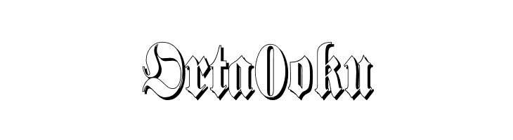 SchmalfetteFrakturSchattiert  Free Fonts Download