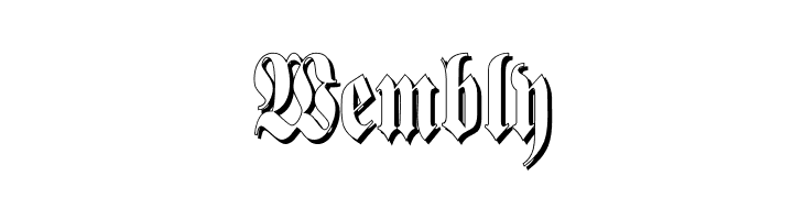 SchmalfetteFrakturSchattiert  Free Fonts Download