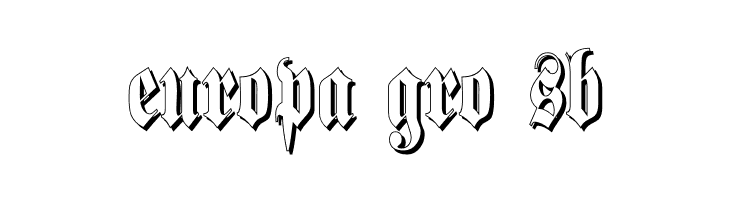 SchmalfetteFrakturSchattiert  Free Fonts Download