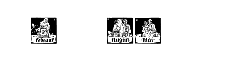 Monats-Vignetten1  Free Fonts Download