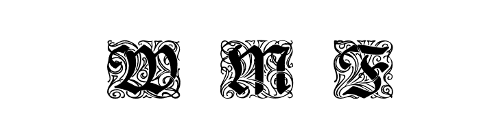 RedivivaZierbuchstaben  Free Fonts Download