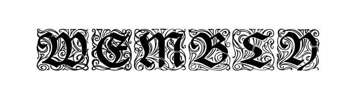 RedivivaZierbuchstaben  Free Fonts Download