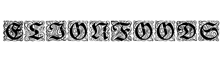 RedivivaZierbuchstaben  Free Fonts Download