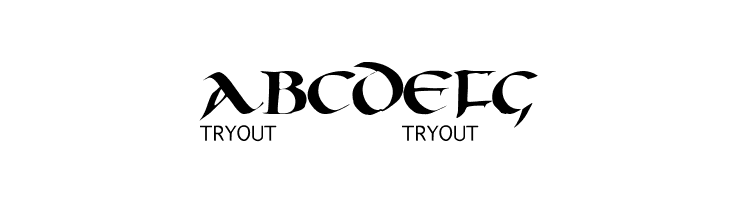 Oncial Tryout  Free Fonts Download