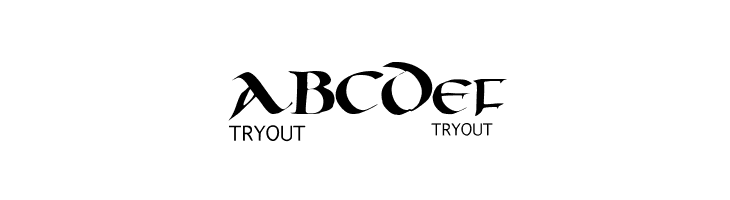 Oncial Tryout  Free Fonts Download
