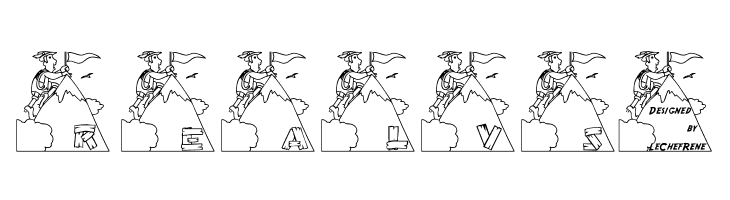 LCR Mountain Climber  Free Fonts Download