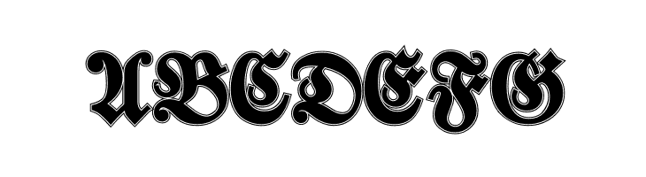 Walbaum-FrakturInline-Bold  Free Fonts Download