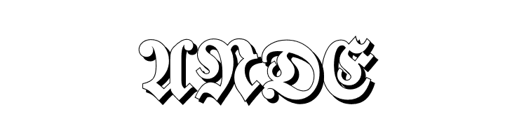 Walbaum-Fraktur-ShadowBold  Free Fonts Download