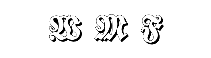 Walbaum-Fraktur-ShadowBold  Free Fonts Download