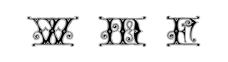 Gingerbread Initials  Free Fonts Download