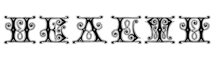 Gingerbread Initials  Free Fonts Download