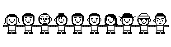 Folk   white  Free Fonts Download