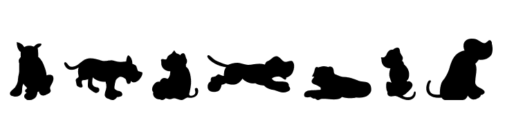 Dog30Silhouette  Free Fonts Download