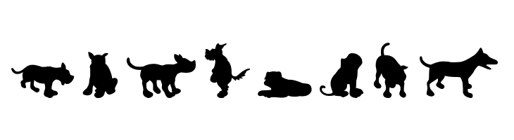 Dog30Silhouette  Free Fonts Download
