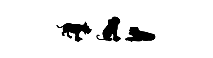 Dog30Silhouette  Free Fonts Download