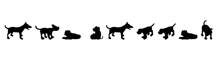 Dog30Silhouette  Free Fonts Download
