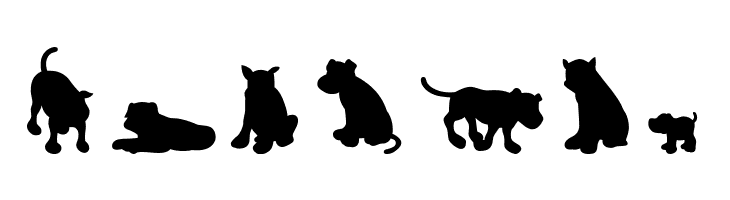 Dog30Silhouette  Free Fonts Download