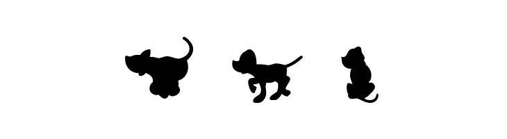 Dog30Silhouette  Free Fonts Download