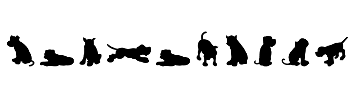 Dog30Silhouette  Free Fonts Download