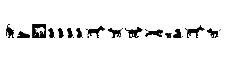 Dog30Silhouette  Free Fonts Download