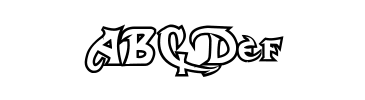 Dark Crystal Outline  Free Fonts Download