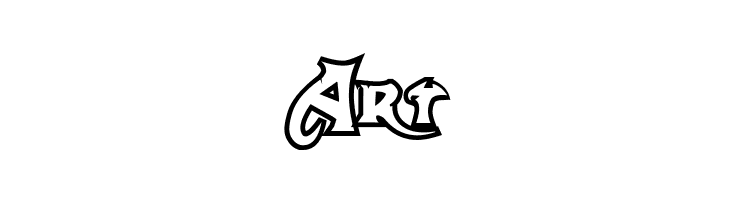 Dark Crystal Outline  Free Fonts Download