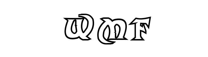 Dark Crystal Outline  Free Fonts Download
