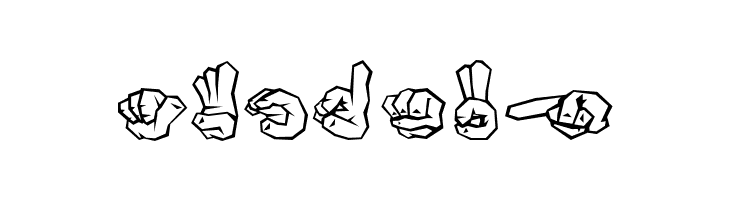 ZOE GERMANY Fingeralphabet Graffiti  Free Fonts Download