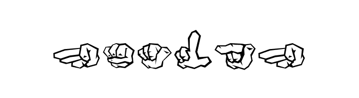 ZOE GERMANY Fingeralphabet Graffiti  Free Fonts Download
