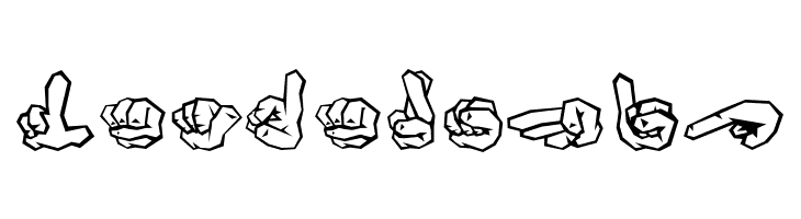 ZOE GERMANY Fingeralphabet Graffiti  Free Fonts Download