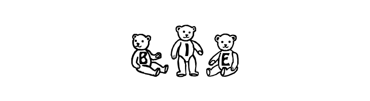 Sassys Teddys 1  Free Fonts Download